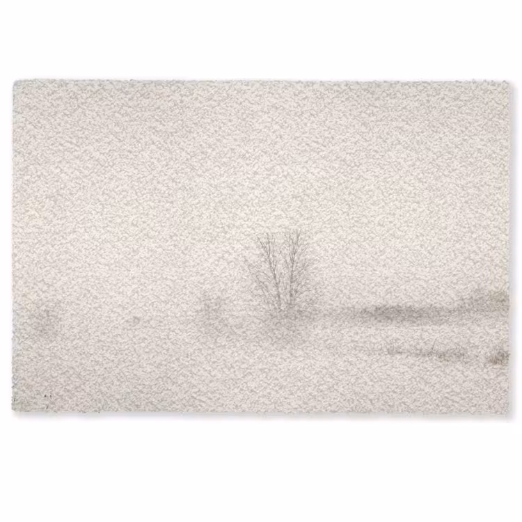 Deurmat - Boom - Mist - Sneeuw - Winter - Minimalistisch — 1