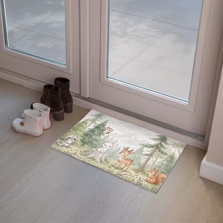 Deurmat - Bos - Dieren - Groen — 8