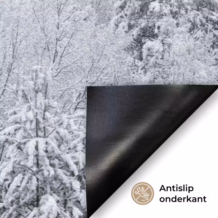 Deurmat - Bos - Sneeuw - Winter - Natuur - Wit — 6