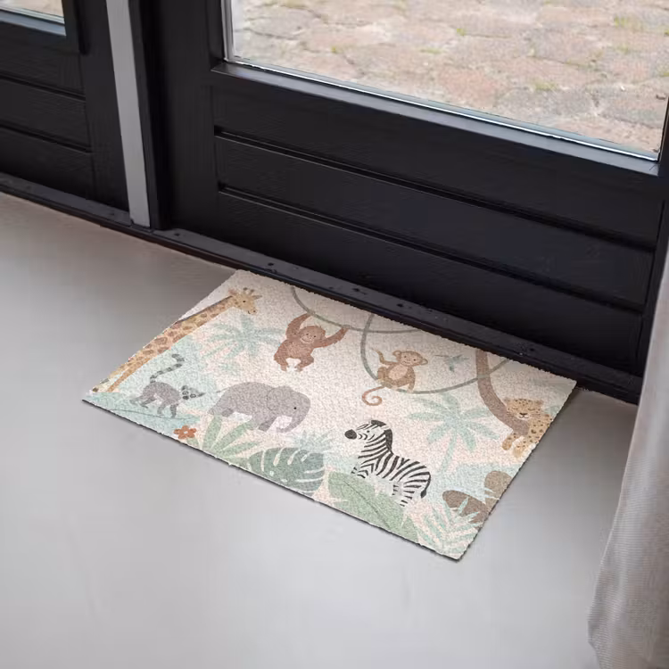Deurmat - Jungle - Dieren - Groen — 2
