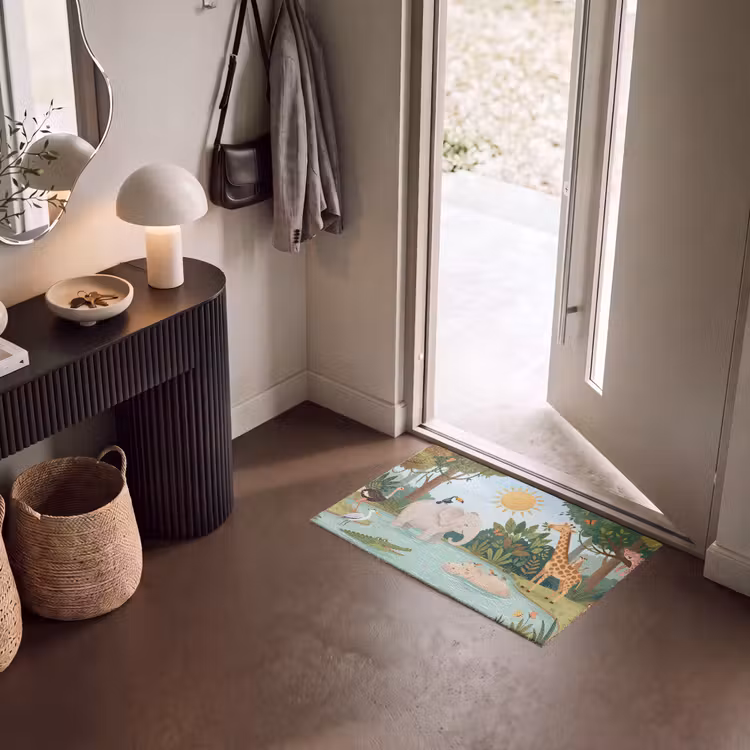 Deurmat - Jungle - Oase - Dieren - Kleurrijk — 8