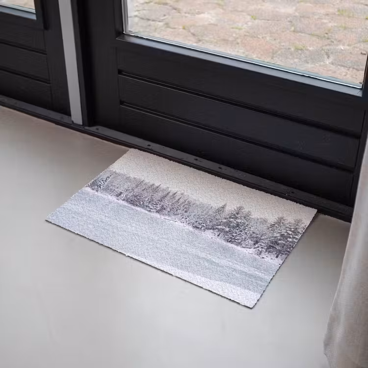 Deurmat - Meer - Dennen - IJs - Winter - Rustgevend — 2