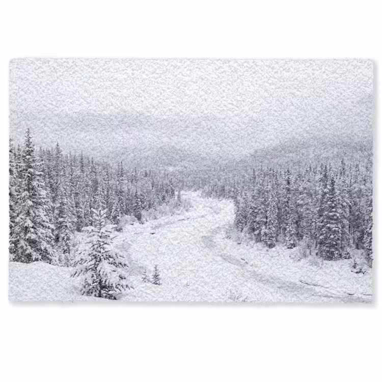 Deurmat - Rivier - Bevroren - Landschap - Winter — 1