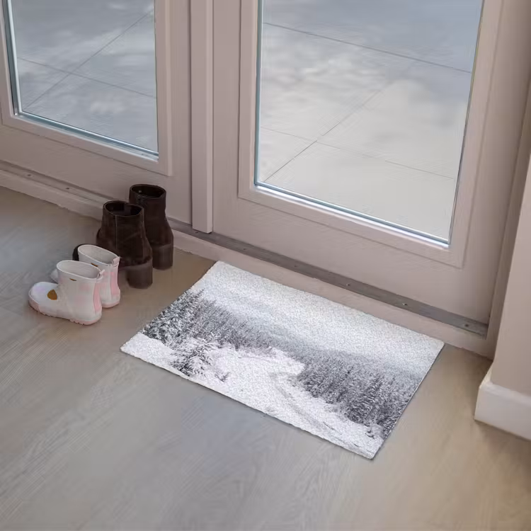 Deurmat - Rivier - Bevroren - Landschap - Winter — 8