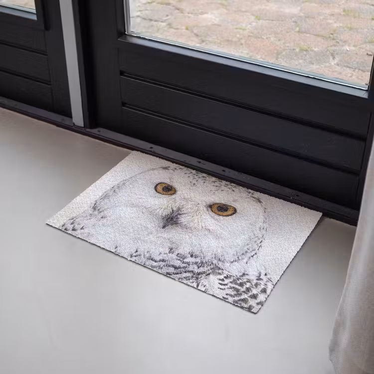 Deurmat - Sneeuwuil - Oog - Wildlife - Wit — 2