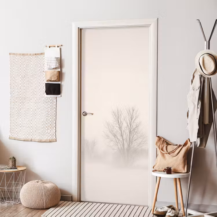 Deursticker - Boom - Mist - Sneeuw - Winter - Minimalistisch — 8
