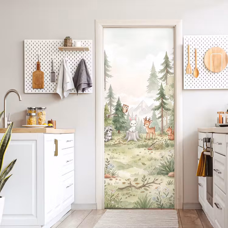 Deursticker - Bos - Dieren - Groen — 7