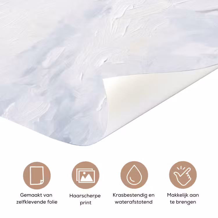 Deursticker - Bospad - Dennen - Sneeuw - Winter - Rustgevend — 3