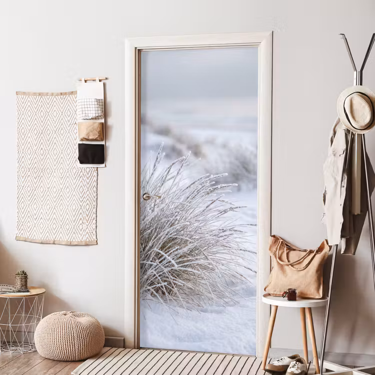 Deursticker - Duinen - Sneeuw - Strand - Winter - Serene — 8