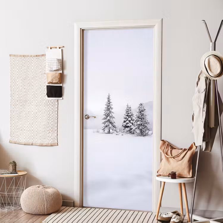 Deursticker - Fijnsparren - Sneeuw - Winter - Landschap - Stilte — 8