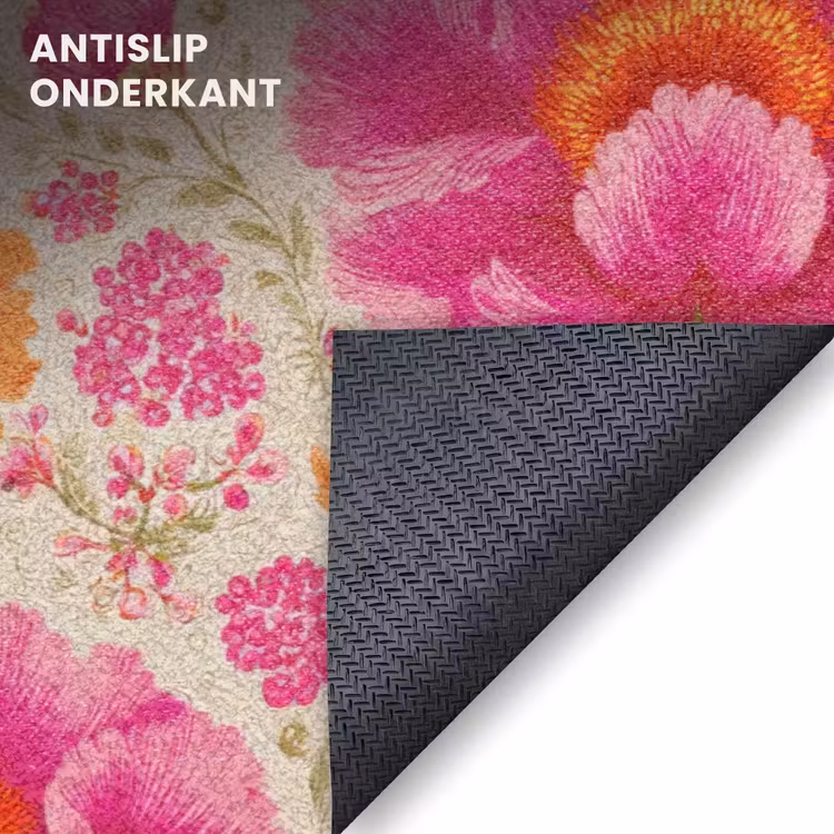 Deurmat - Bloemen - Barok - Roze - Oranje — 6