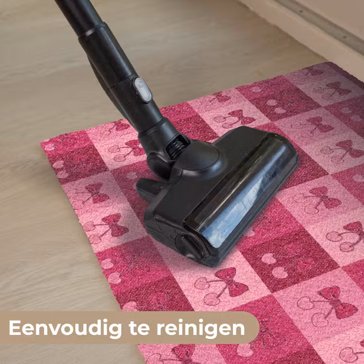 Deurmat - Kersen - Strikjes - Speels - Roze - Bordeaux — 9