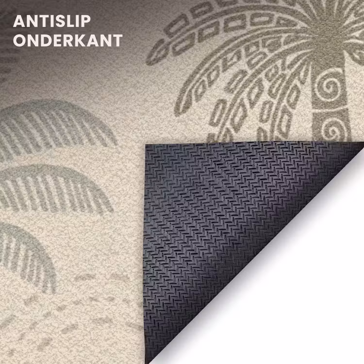 Deurmat - Palmbomen - Patroon - Tropisch - Beige — 6