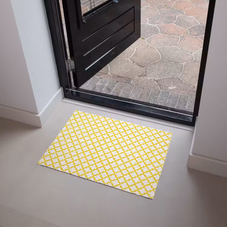 Deurmat - Patroon - Geometrisch - Klassiek - Geel — 4