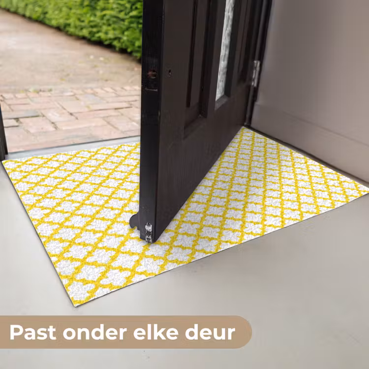 Deurmat - Patroon - Geometrisch - Klassiek - Geel — 7