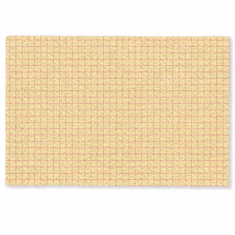 Deurmat - Ruitjes - Grid - Minimalistisch - Geel - Roze — 1