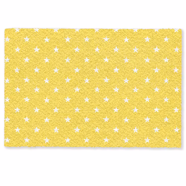 Deurmat - Sterren - Patroon - Minimalistisch - Geel — 1