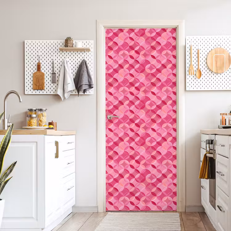 Deursticker - Geometrisch - Mozaïek - Modern - Roze — 7