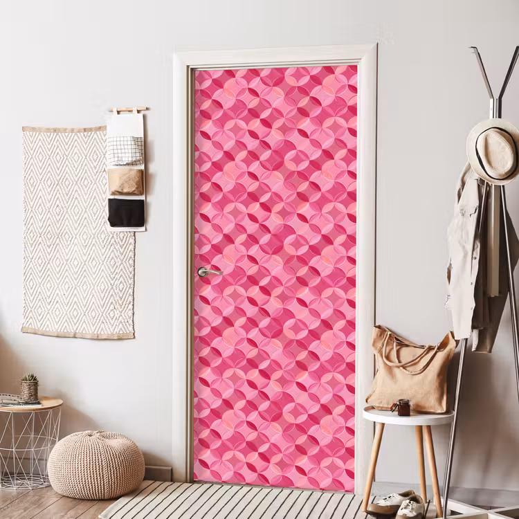 Deursticker - Geometrisch - Mozaïek - Modern - Roze — 8