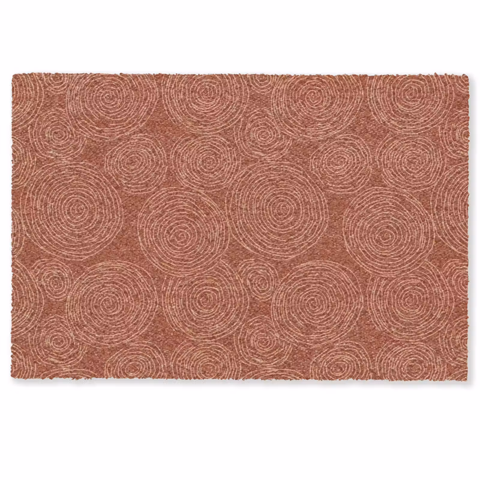 Deurmat - Cirkels - Abstract - Artistiek - Terracotta — 1