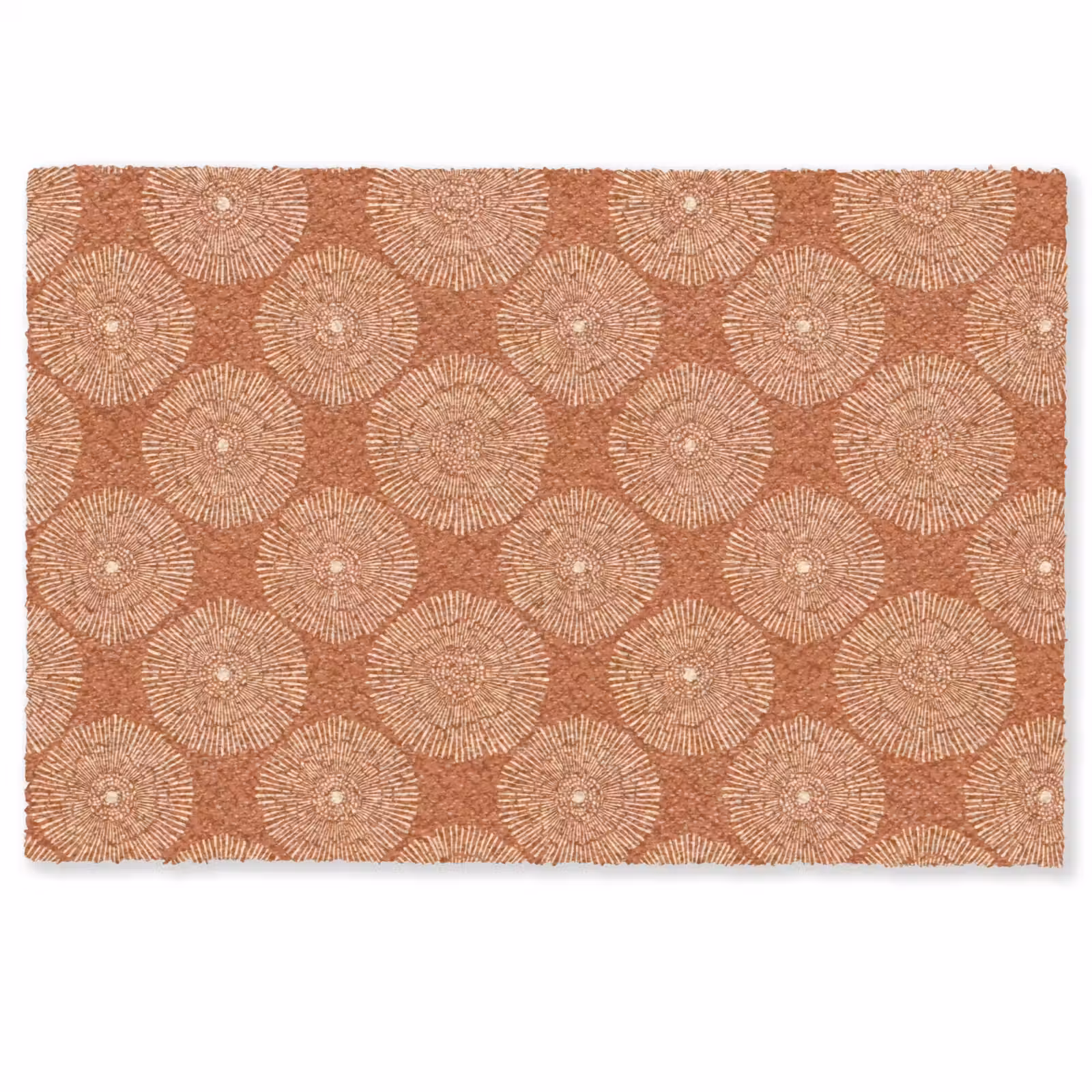 Deurmat - Cirkels - Grafisch - Patroon - Terracotta — 1