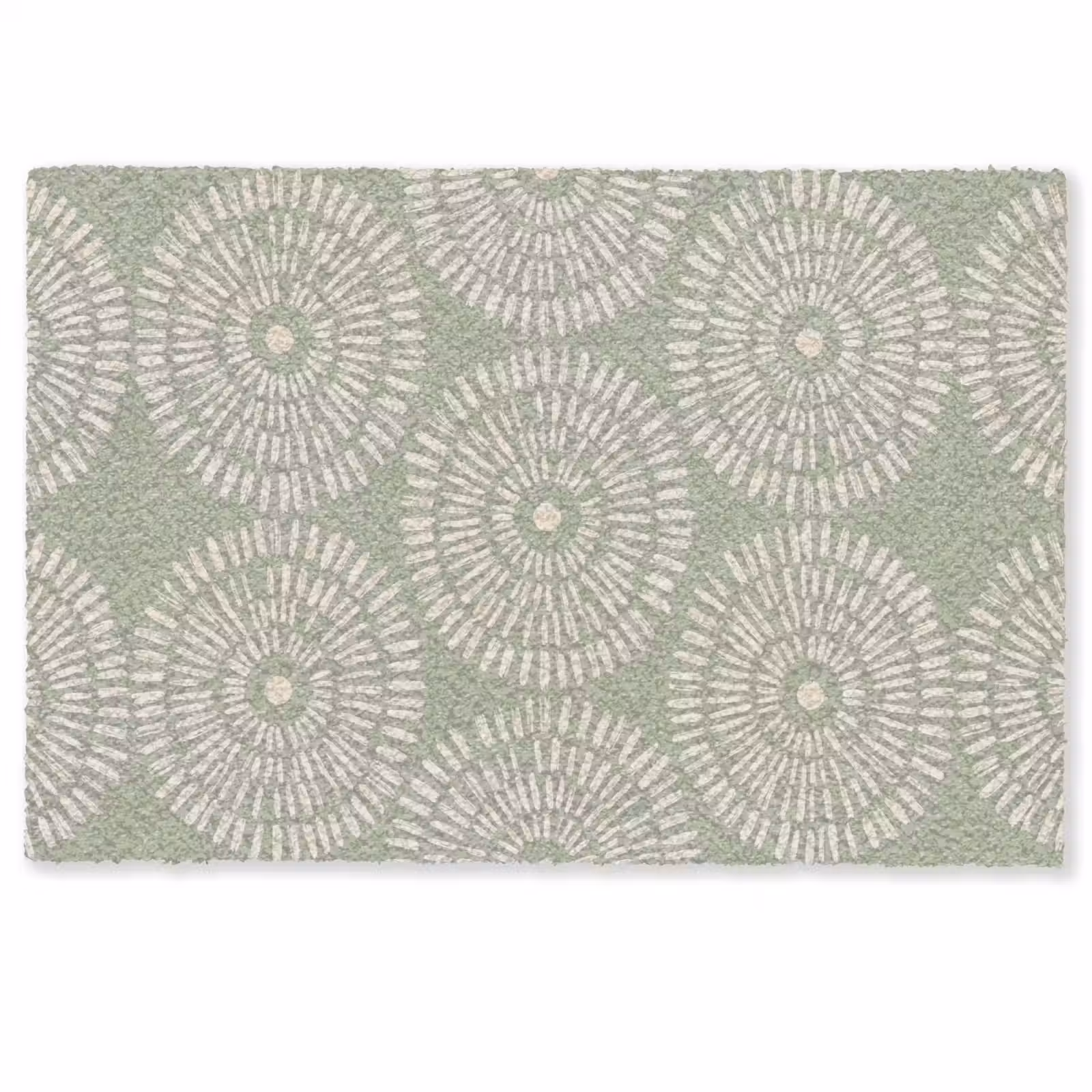 Deurmat - Patroon - Cirkels - Abstract - Modern - Groen — 1