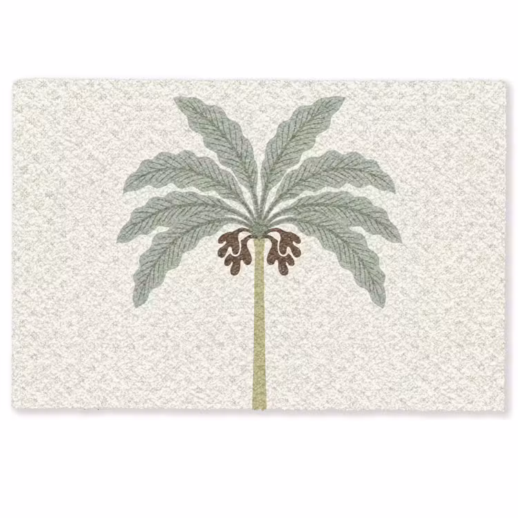 Deurmat - Boom - Bladeren - Groen - Decoratief - Beige — 1