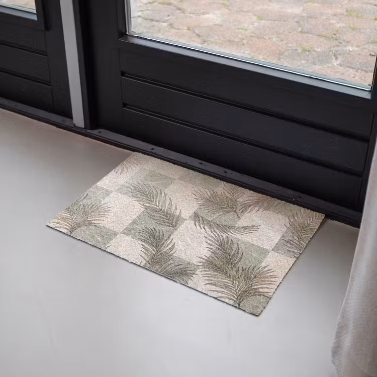 Deurmat - Planten - Bladeren - Marmer - Modern - Groen — 2