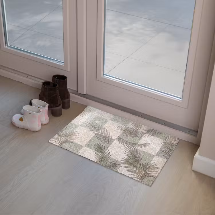 Deurmat - Planten - Bladeren - Marmer - Modern - Groen — 8