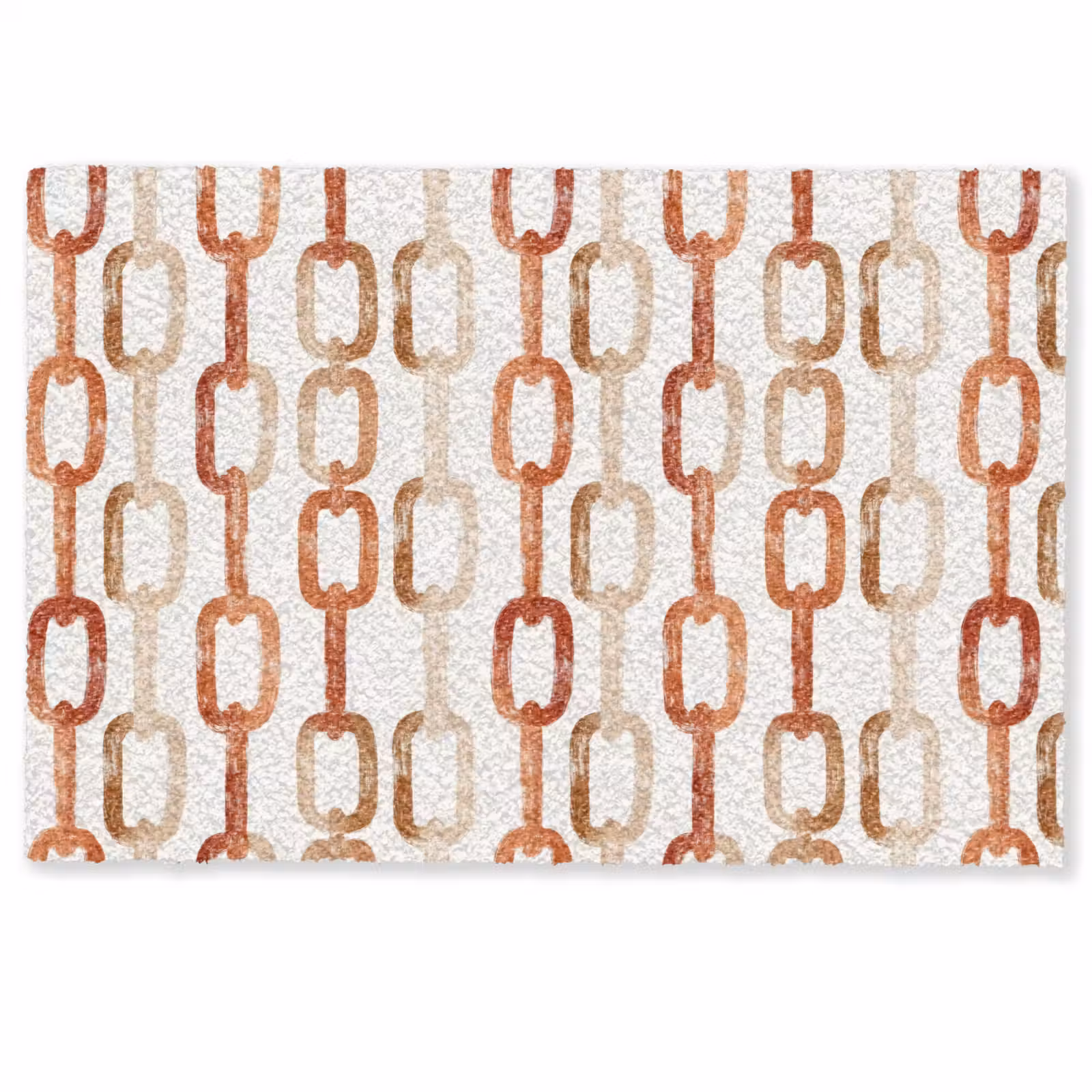 Deurmat - Schakels - Patroon - Aquarel - Terracotta — 1