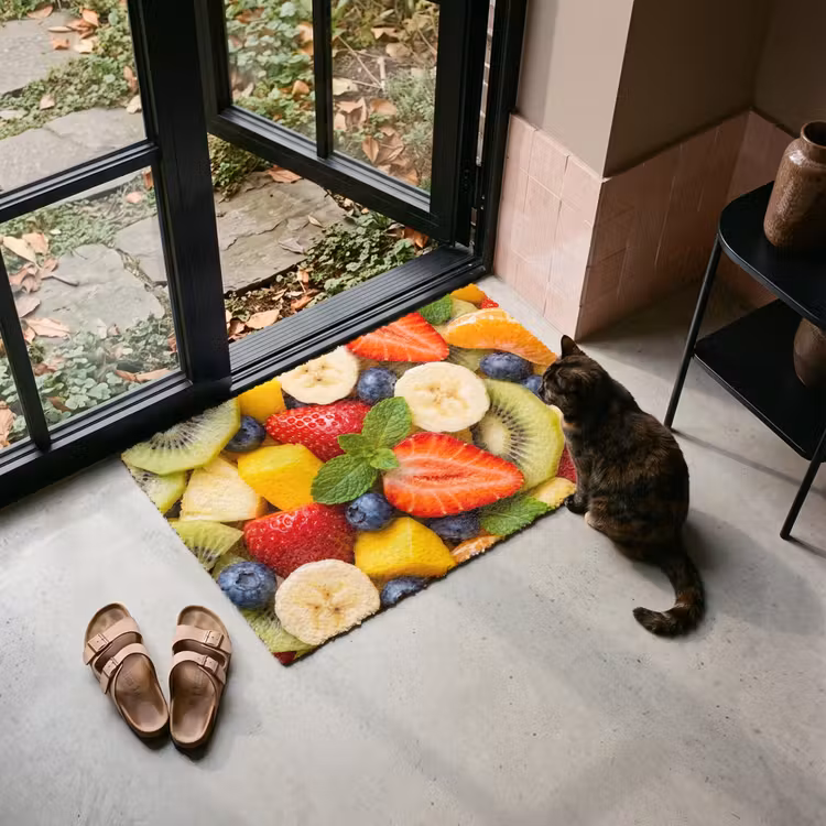Deurmat - Fruit - Plakjes - Eten - Kleurrijk — 2