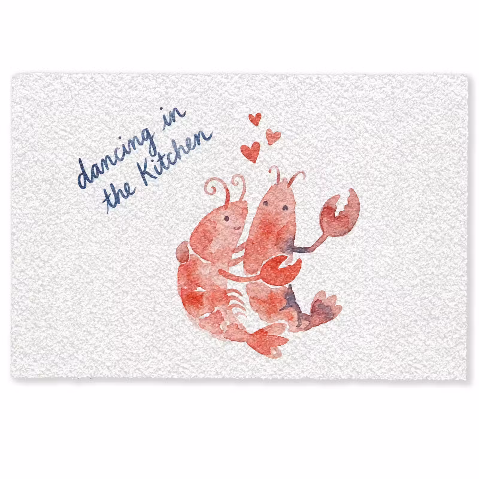Deurmat - Dier - Dans - Liefde - Waterverf - Rood — 1