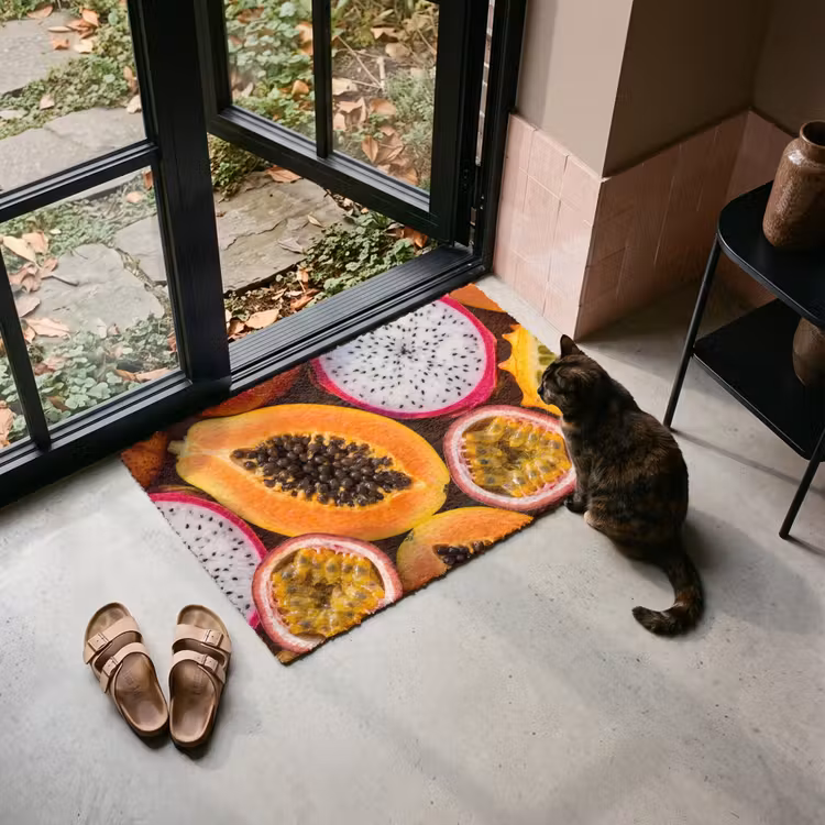 Deurmat - Fruit - Geopend - Tropisch - Eten - Kleurrijk — 2