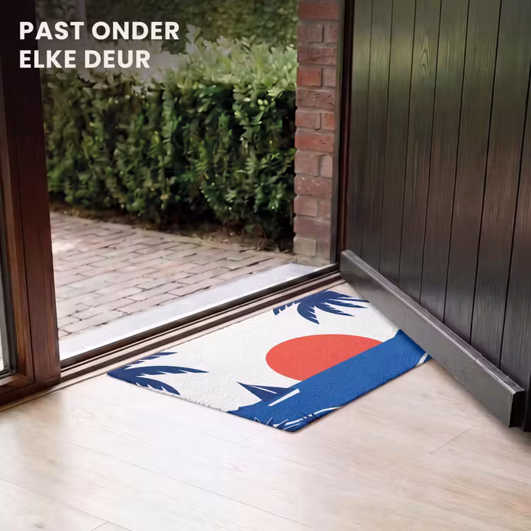 Deurmat - Zonsondergang - Zee - Palmboom - Tropisch - Modern — 7