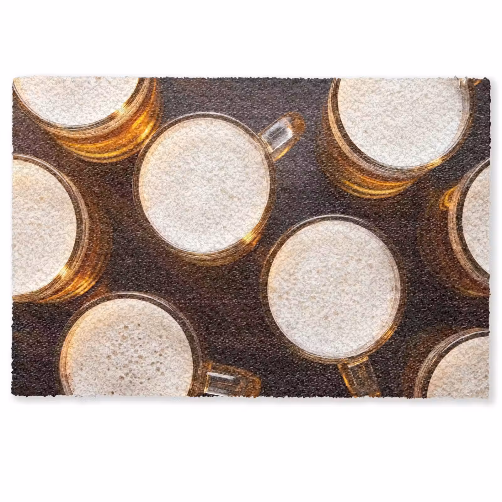 Deurmat - Bier - Glazen - Schuim - Hout - Drank — 1
