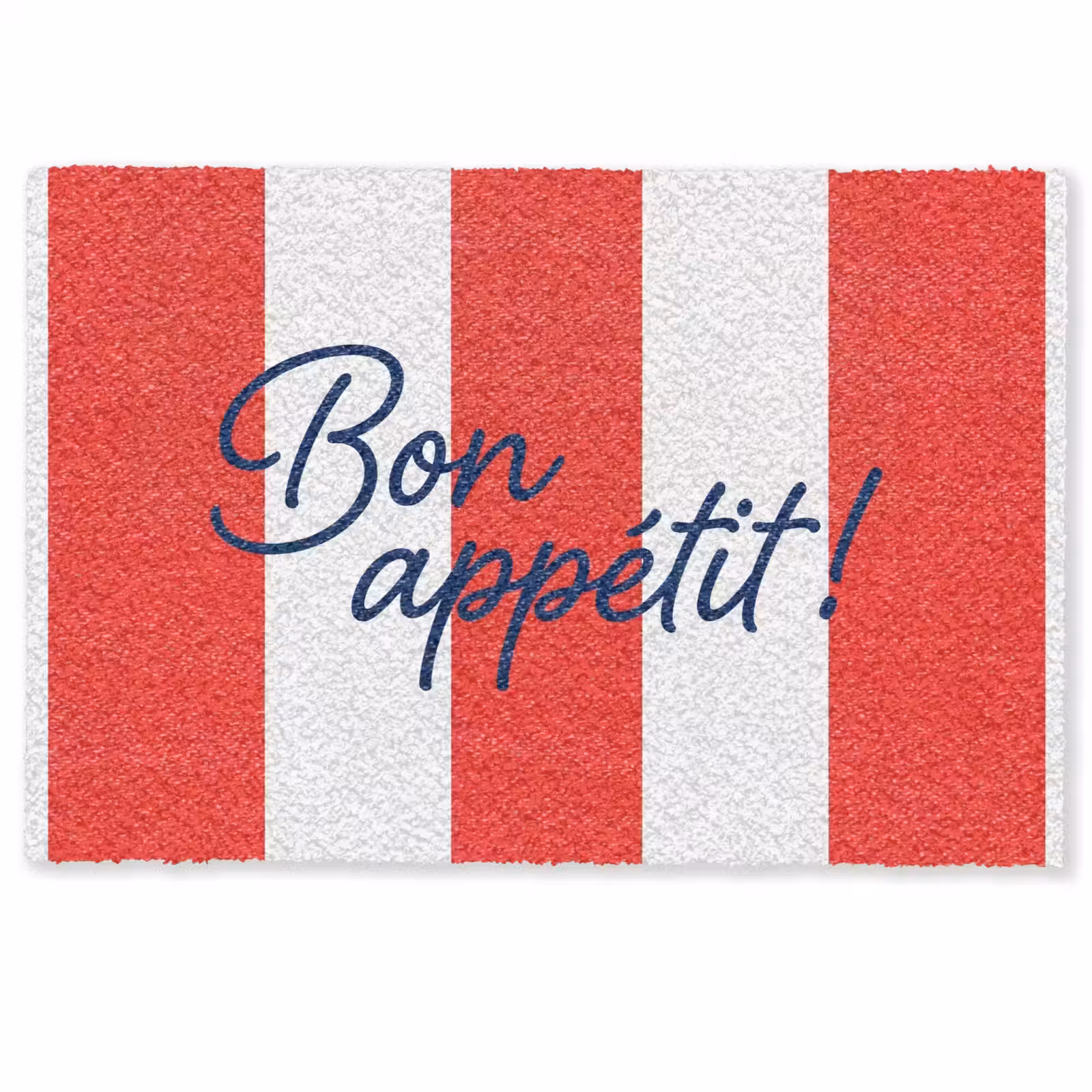 Deurmat - Eten - Spreuk - Keuken - Grafisch - Rood-Wit — 1