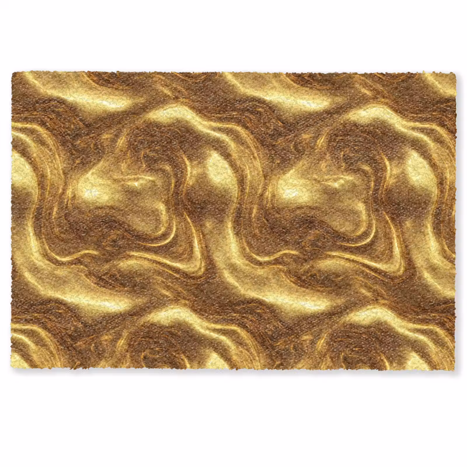 Deurmat - Textuur - Vloeibaar - Organisch - Goud — 1