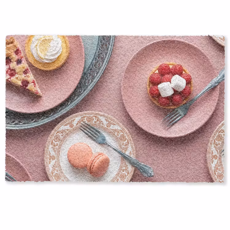 Deurmat - Dessert - Taart - Gebak - Zoet - Roze — 1
