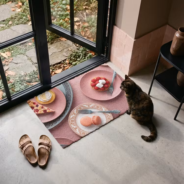 Deurmat - Dessert - Taart - Gebak - Zoet - Roze — 2