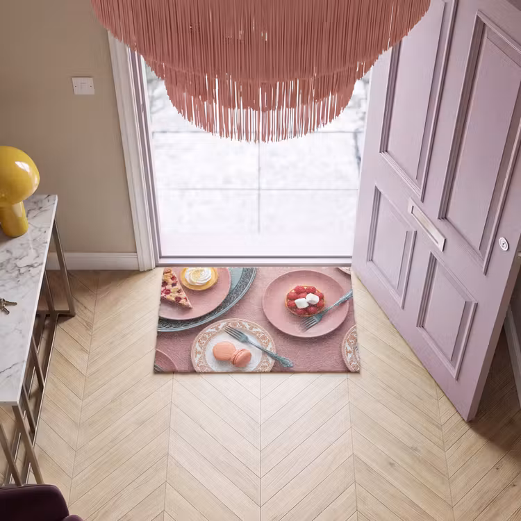 Deurmat - Dessert - Taart - Gebak - Zoet - Roze — 4
