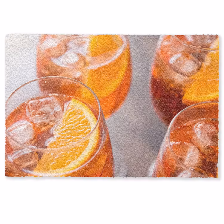 Deurmat - Drank - Sinaasappel - IJs - Zomer - Oranje — 1