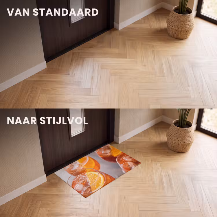 Deurmat - Drank - Sinaasappel - IJs - Zomer - Oranje — 3