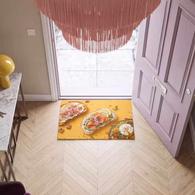 Deurmat - Eten - Brood - Ontbijt - Modern - Kleurrijk — 4