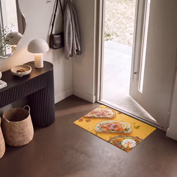 Deurmat - Eten - Brood - Ontbijt - Modern - Kleurrijk — 8