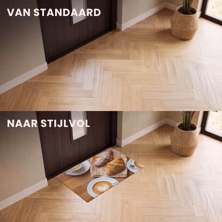 Deurmat - Eten - Croissant - Koffie - Ontbijt - Modern — 3