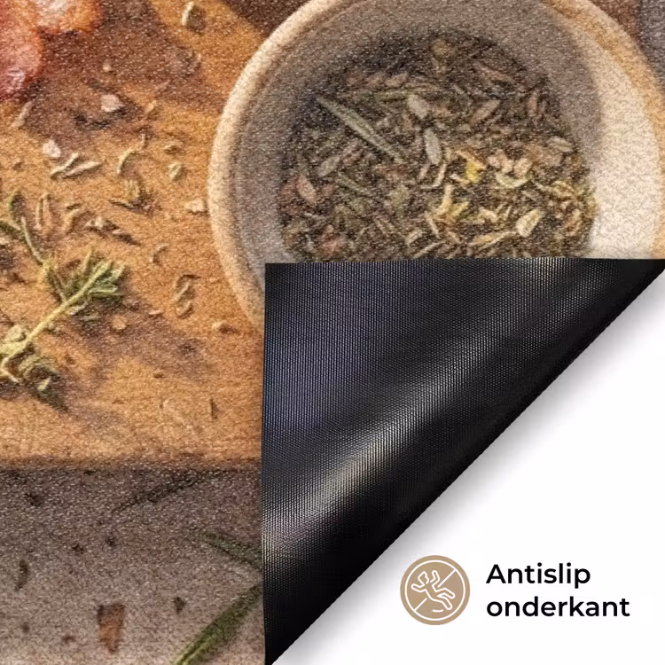 Deurmat - Eten - Ontbijt - Hout - Rustiek - Geel — 6