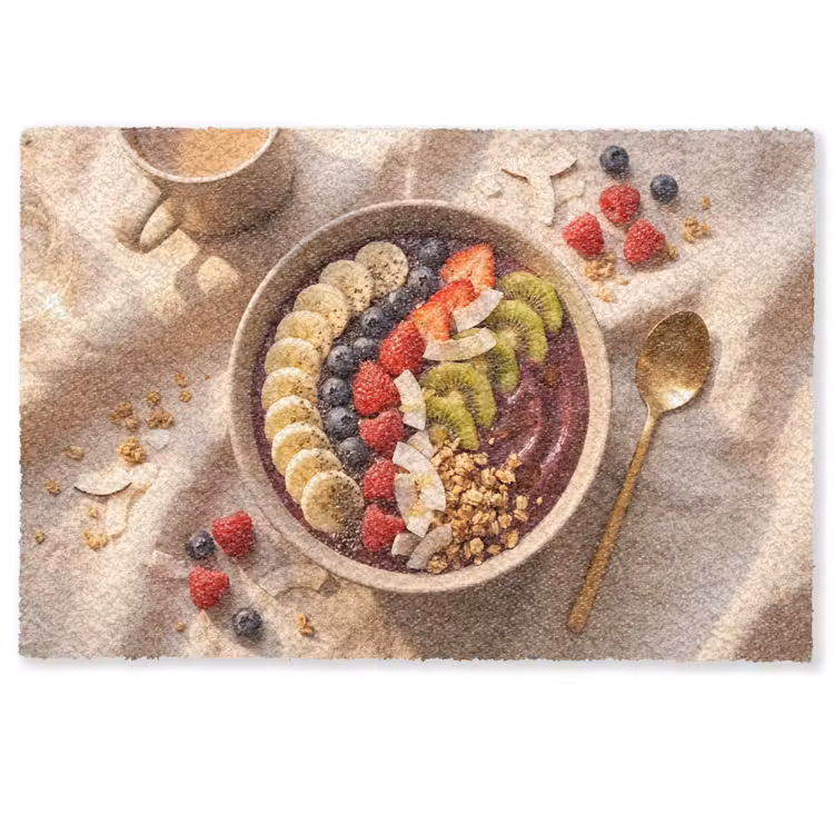 Deurmat - Eten - Ontbijtkom - Fruit - Gezond - Kleurrijk — 1