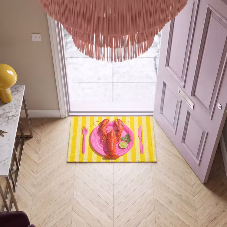 Deurmat - Eten - Roze - Geel - Modern - Culinaire — 4