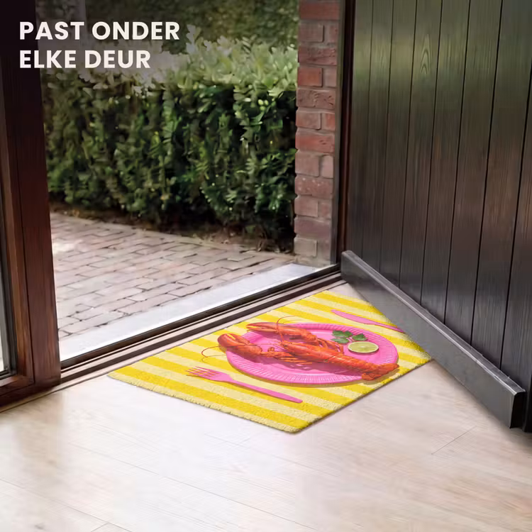 Deurmat - Eten - Roze - Geel - Modern - Culinaire — 7