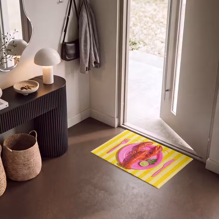 Deurmat - Eten - Roze - Geel - Modern - Culinaire — 8